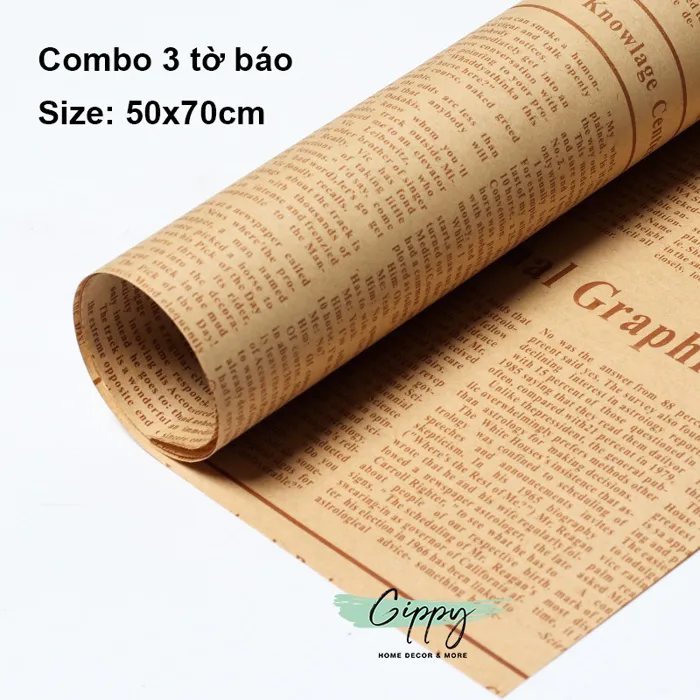 Giấy báo kraft, màu nâu vintage phong cách retro - phụ kiện chụp ảnh -  GIppy Decor | Shopee Việt Nam