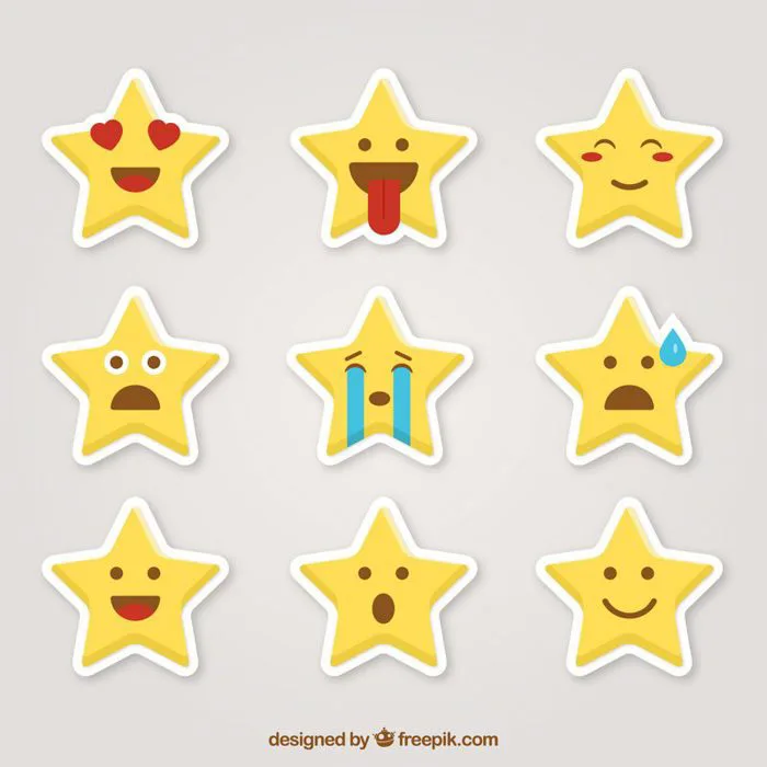Top 10+ mẫu sticker ngôi sao vector đẹp, cute, chất, ngầu