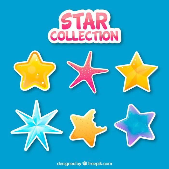 Top 10+ mẫu sticker ngôi sao vector đẹp, cute, chất, ngầu