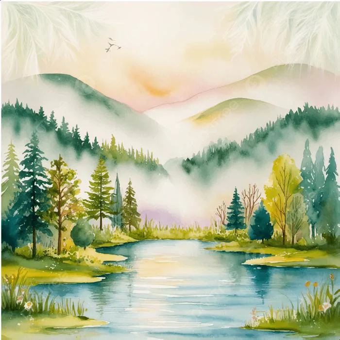 Hình nền Bức Tranh Phong Cảnh Nền Màu Nước, Bức Tranh Nền Phong Cảnh, Xem, Màu  Nước Background Vector để tải xuống miễn phí - Pngtree