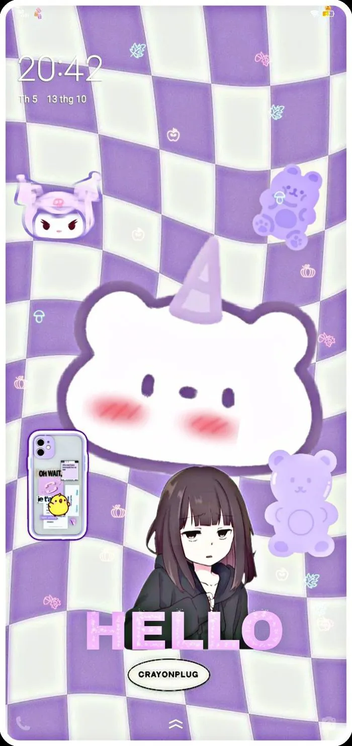 Hình nền màu tím