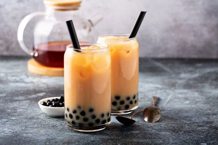 Nền trà sữa đẹp mắt