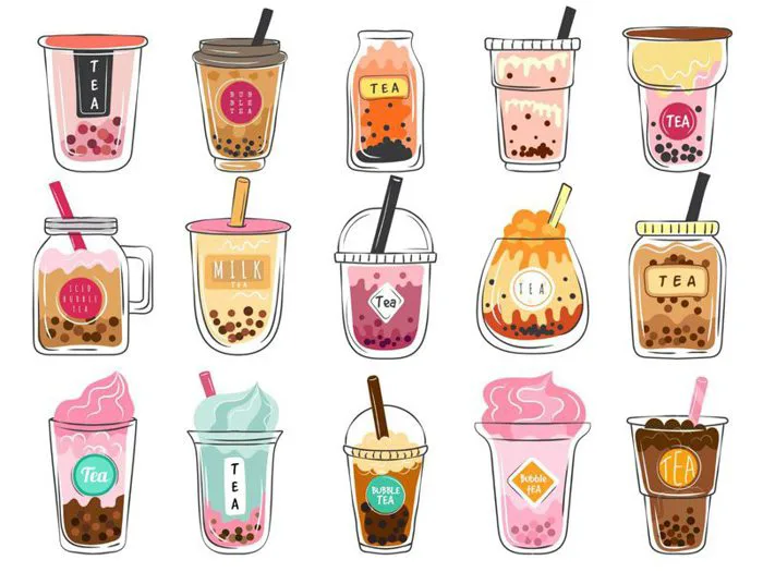 Top 10+ mẫu sticker trà sữa vector đẹp, chất, cute, ngầu