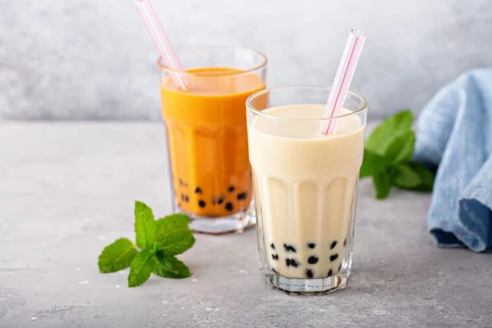 Nền trà sữa đẹp mắt