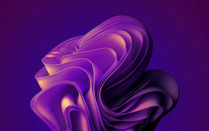 Hình Nền Windows 11 Luồng Trừu Tượng Tím 4K | 3840x2400 | Wallpaper Alchemy
