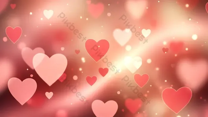 Tải miễn phí Hình Nền Lãng Mạn Ngày Valentine Với Những Trái Tim Phát Sáng  Và Màu đỏ Dịu Nhẹ. Nền | JPG chuyên nghiệp - Pikbest