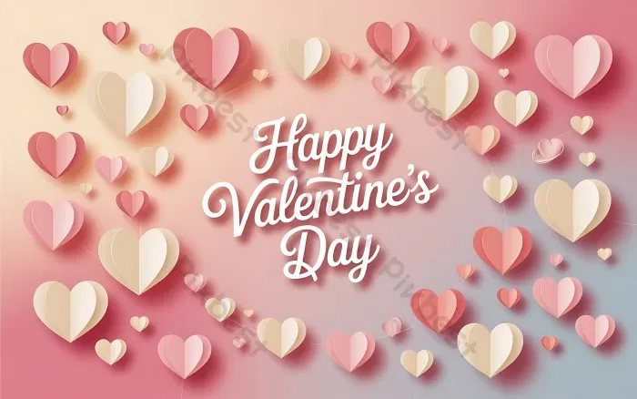 Tải miễn phí Hình Nền Lãng Mạn Với Những Trái Tim Giấy Màu Hồng Chúc Mừng  Ngày Valentine. Nền | JPG chuyên nghiệp - Pikbest