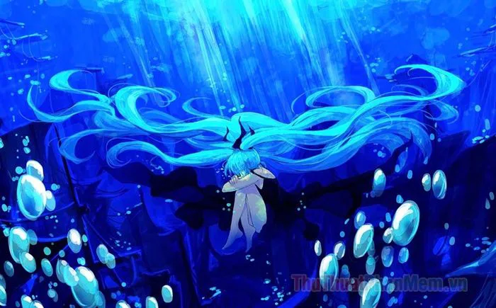 Top 100 Hình ảnh Anime màu xanh nước biển đẹp nhất