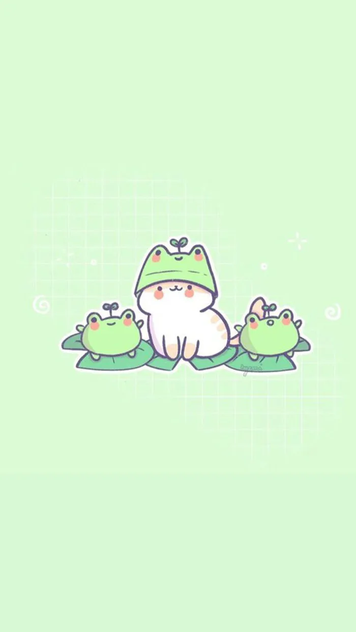 Hình nền màu xanh lá cây cute tuyệt đẹp