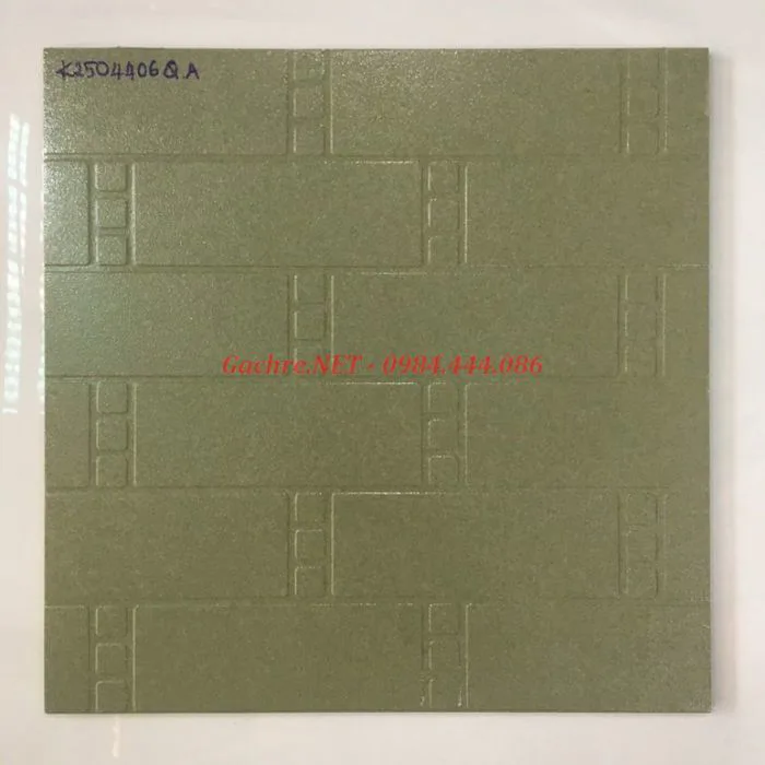 Đá đồng chất lát sân 40x40 màu xanh rêu| Gạch đá 4406QA
