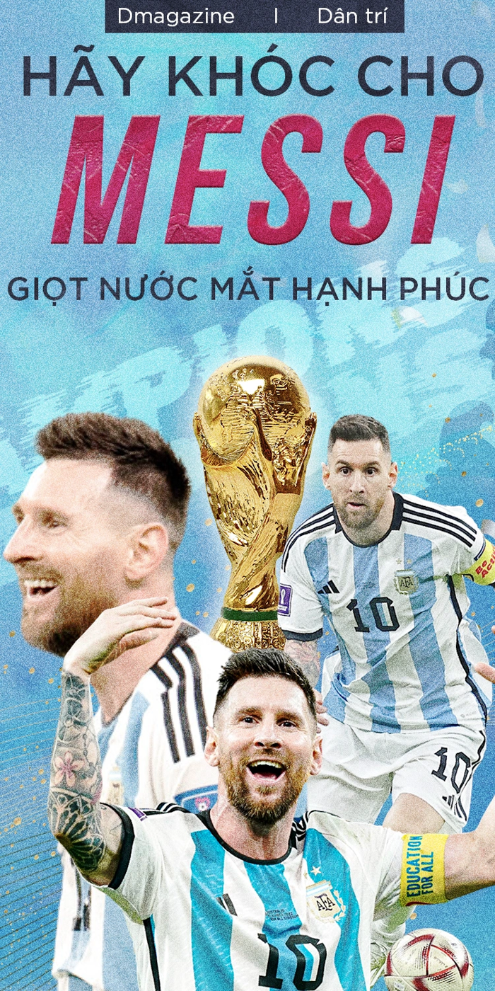 Argentina vô địch World Cup: Hãy khóc cho Messi giọt nước mắt hạnh phúc |  Báo Dân trí