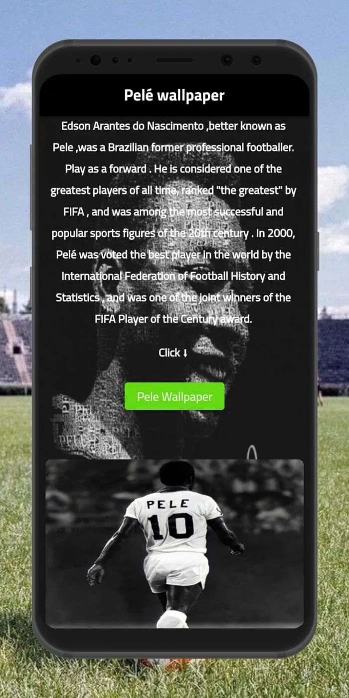 Tải Pele wallpaper App trên PC