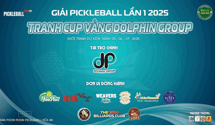 20+ Mẫu Backdrop Giải Đấu Pickleball Đẹp, Ấn Tượng | Bảng Hiệu Minh Khang