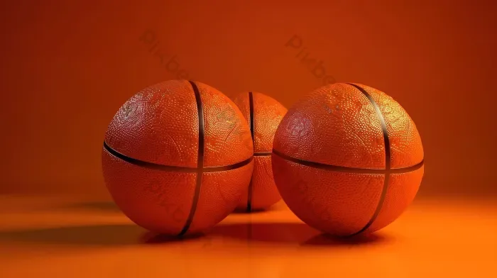 Tải miễn phí Ba Quả Bóng Rổ Trong Hình ảnh 3D Trên Nền Màu Cam Nền | JPG  chuyên nghiệp - Pikbest