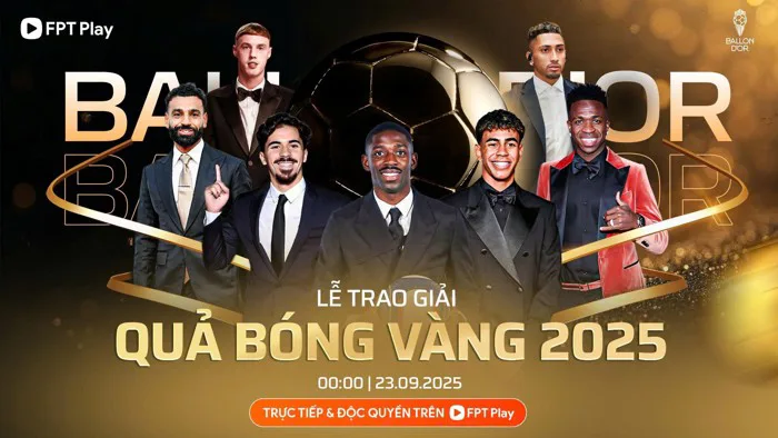 Lễ trao giải Quả bóng vàng 2025: Dembele, Mbappe, Pedri, Lewandowski vắng  mặt - Báo Người Lao Động