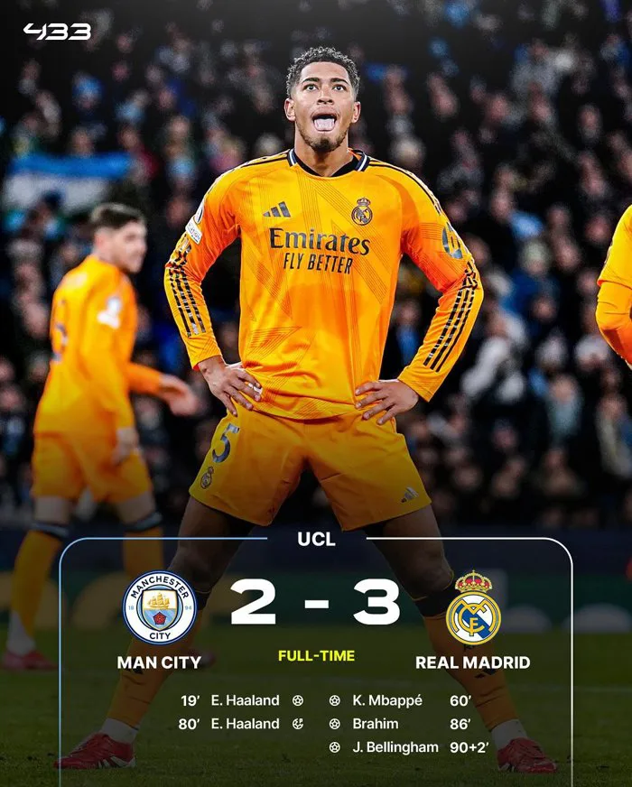 Thắng Man City ở phút 90+2, Real Madrid thể hiện hình ảnh 'vua ngược dòng' ở Cúp C1 Thắng Man City ở phút 90+2, Real Madrid thể hiện hình ảnh 'vua ngược dòng' ở Cúp C1