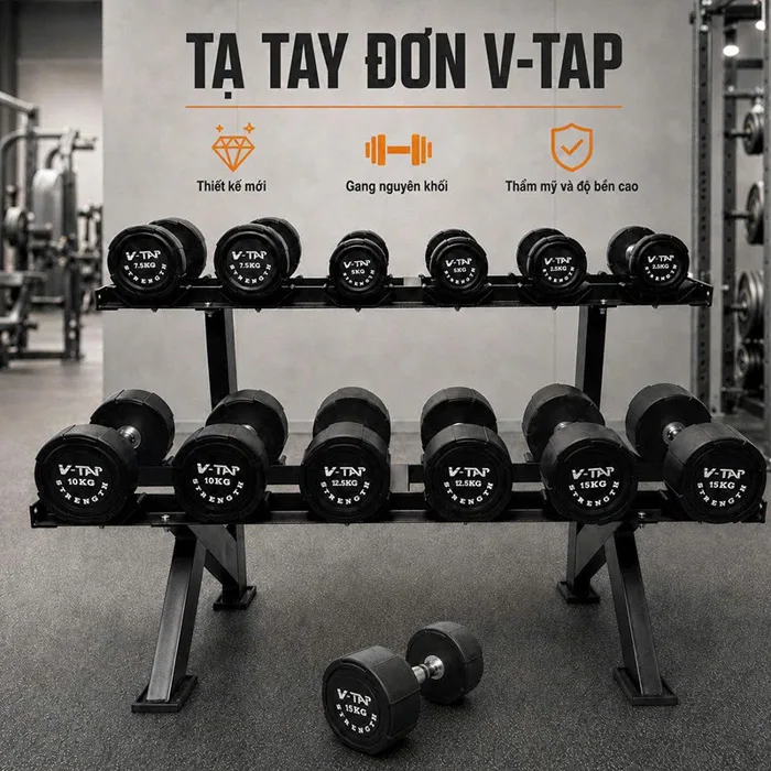 Tạ Tay (Tạ Đơn) - Tạ Cố Định, Tạ Điều Chỉnh - Giá Tốt