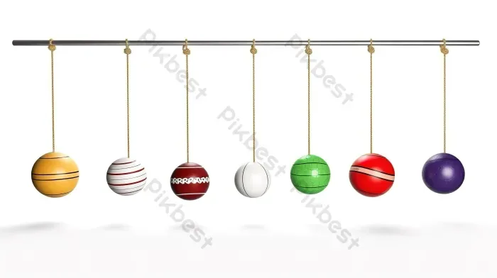 Tải miễn phí Những Quả Bóng Thể Thao đu đưa Trên Dây Theo đội Hình Chữ S  Newton Kết Xuất 3d Nền Trắng Nền | JPG chuyên nghiệp - Pikbest