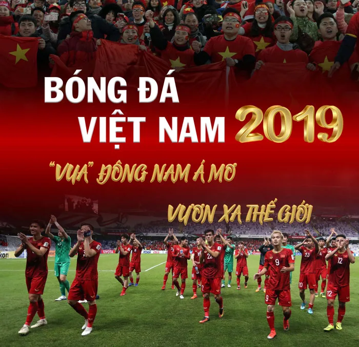 Bóng đá Việt Nam 2019: Vua” Đông Nam Á mơ vươn xa thế giới