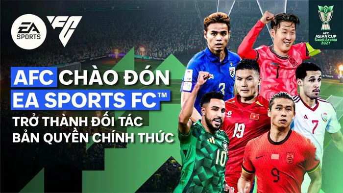 AFC bắt tay EA SPORTS FC, đưa Asian Cup lên nền tảng game đình đám