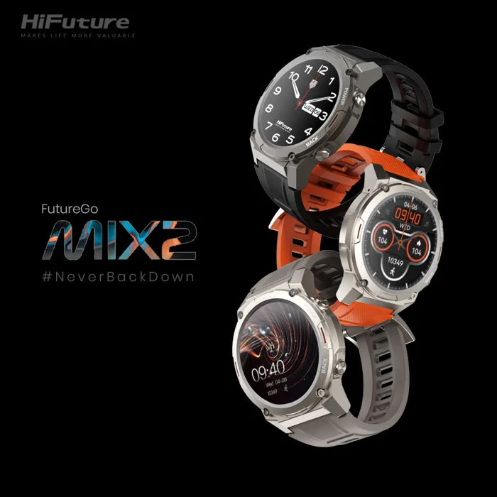 Đồng Hồ Thể Thao HiFuture FutureGo Mix 2 (IP68, 1.43 inch AMOLED Display,  12 Days Battery Life) - HiFuture Vietnam Official Store