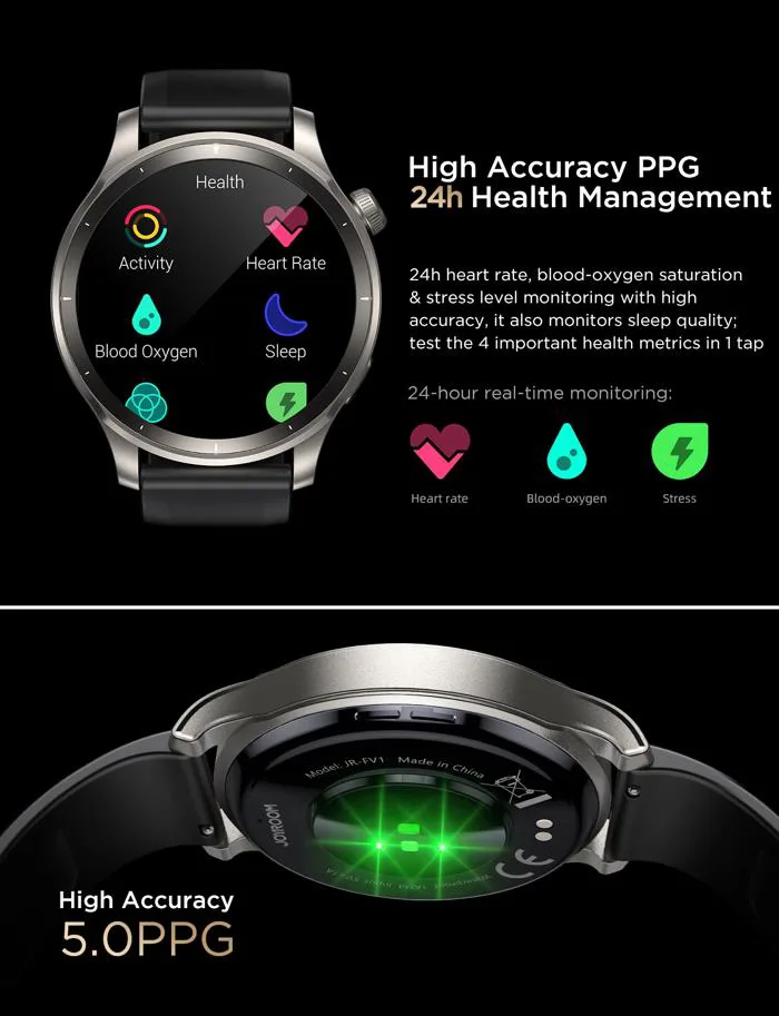 Đồng hồ thông minh Joyroom FV1 Smart Watch AMOLED thể thao nghe gọi