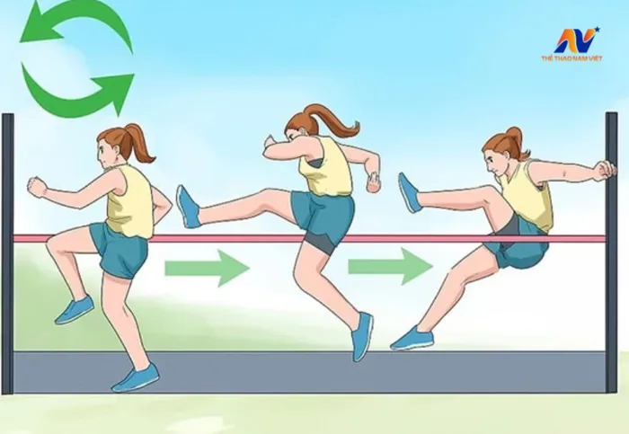 Kỹ thuật nhảy cao kiểu bước qua [Xem hướng dẫn]