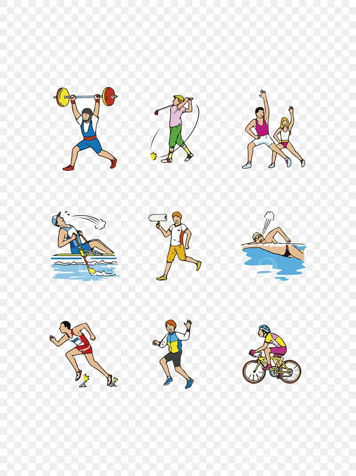 Hình ảnh Thể Thao Olympic Hoạt Hình Bút Chì Vẽ Vector Nhân Vật Thể Thao PNG  , Lặn, Bắn Súng, Phim Hoạt Hình Tập Thể Dục PNG và Vector với nền trong