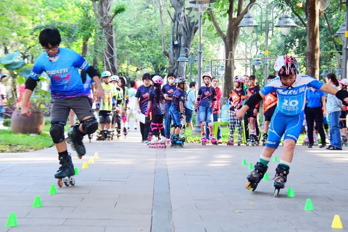 Hơn 200 thí sinh tranh tài sôi nổi tại Liên hoan trượt patin
