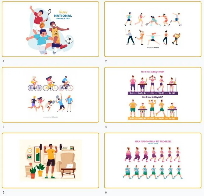 Tải mẫu vector thể thao file AI, EPS, PSD, PNG đẹp miễn phí