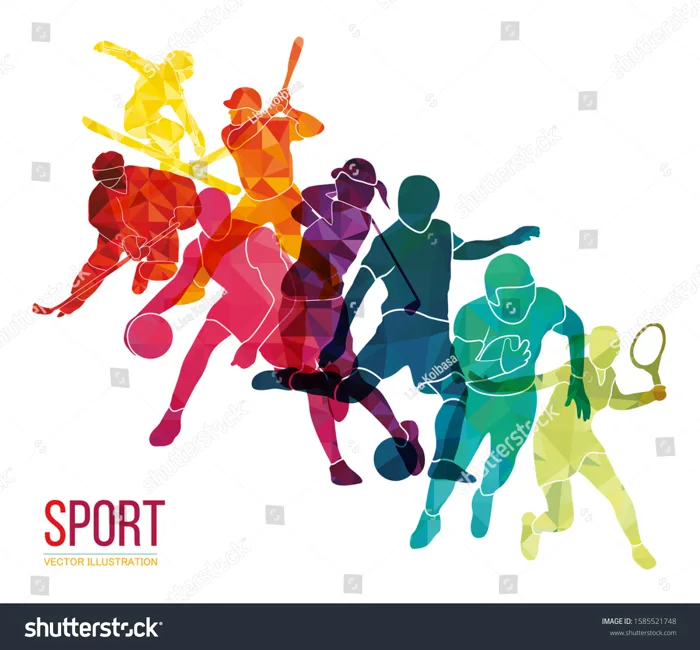 Color Sport Background Football Basketball Hockey: Vector có sẵn (miễn phí  bản quyền) 1585521748 | Shutterstock