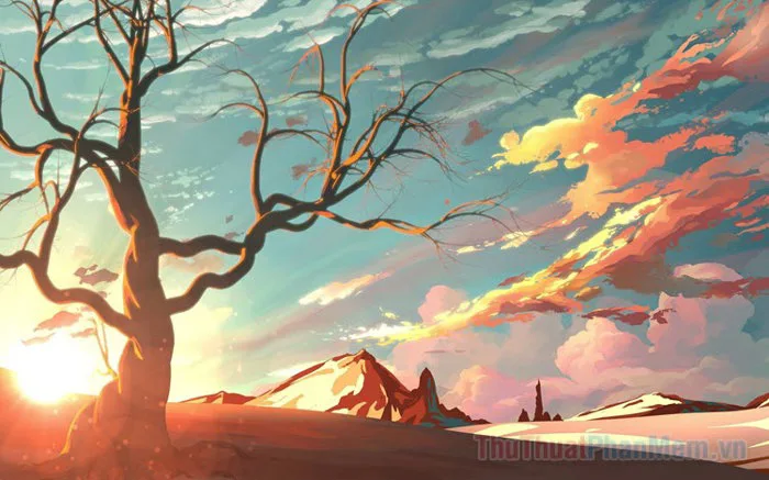 Hình ảnh thiên nhiên anime tuyệt đẹp