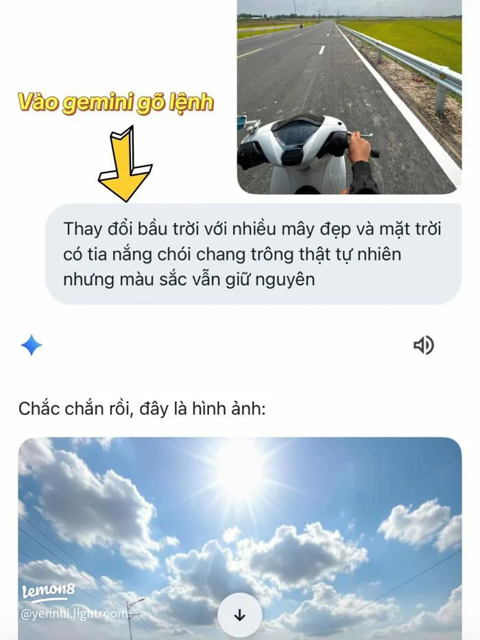 Cách chỉnh ảnh trời nắng chói chang đẹp tự nhiên bằng Gemini và Lightroom