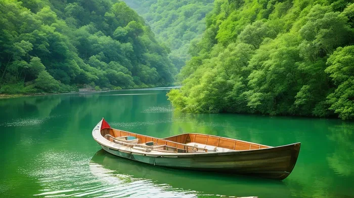 Tải miễn phí ảnh Một Chiếc Thuyền Trên Mặt Nước Với Nền Núi Nền | JPG  chuyên nghiệp - Pikbest