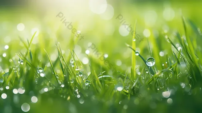Tải miễn phí Giọt Sương Lấp Lánh Những Giọt Sương Trên Bãi Cỏ Xanh Tươi Của  Buổi Sáng đầy Nắng Nền Hoa Quyến Rũ Với Tiêu điểm Chọn Lọc Và Hiệu ứng
