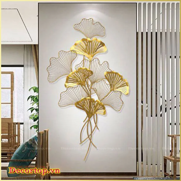 Tranh sắt lá ginkgo treo tường DTS163 - decortop