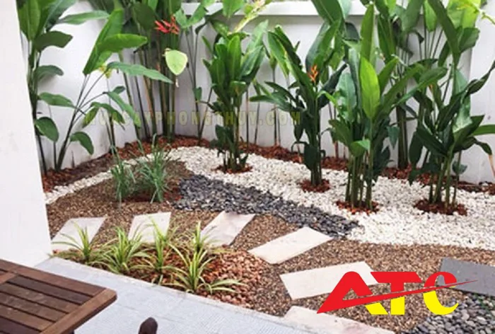 Trang trí vườn nhà bằng sỏi đá và lưu ý trong phong thủy