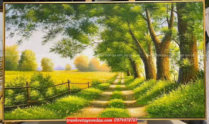 Tranh phong cảnh thiên nhiên đẹp sơn dầu SV56