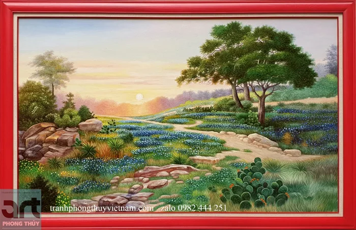 Tranh sơn dầu phong cảnh thiên nhiên - Tranh Phong Thủy