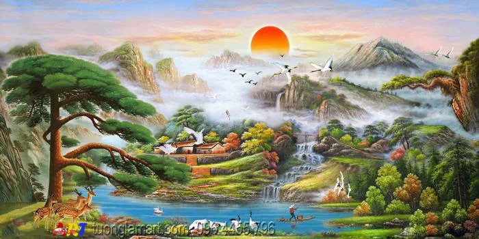 Tranh Sơn Thủy Hữu Tình – Phong Cảnh Thiên Nhiên & Phong Thủy