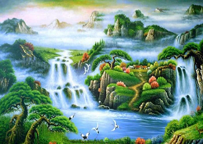 101 mẫu tranh phong cảnh sơn thủy hữu tình đẹp nhất, chất lượng cao, tải  miễn phí