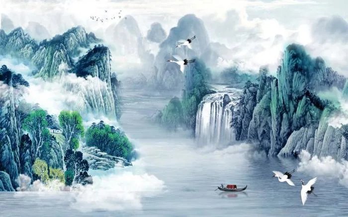Tranh sơn thủy đẹp, ý nghĩa và cách chọn chuẩn phong thủy