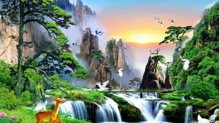 99+ Tranh Phong Cảnh Thiên Nhiên Đẹp, Sang Trọng Năm 2026