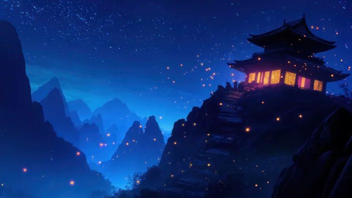 Hình nền Chùa Núi Thanh Tịnh 4K | 3840x2160 | Wallpaper Alchemy