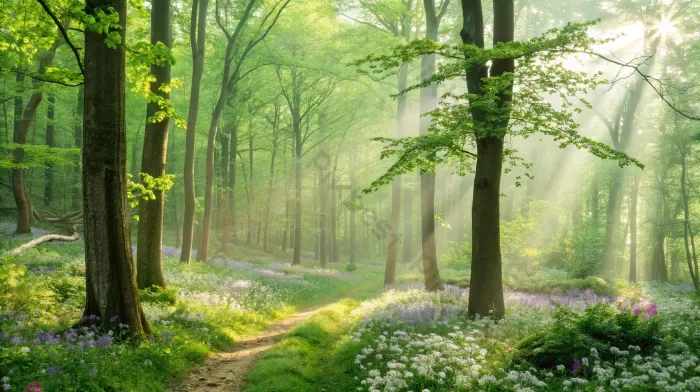 Tải miễn phí Rừng Im Lặng Vào Mùa Xuân Với Những Tia Nắng Mặt Trời Rực Rỡ  Nền | JPG chuyên nghiệp - Pikbest