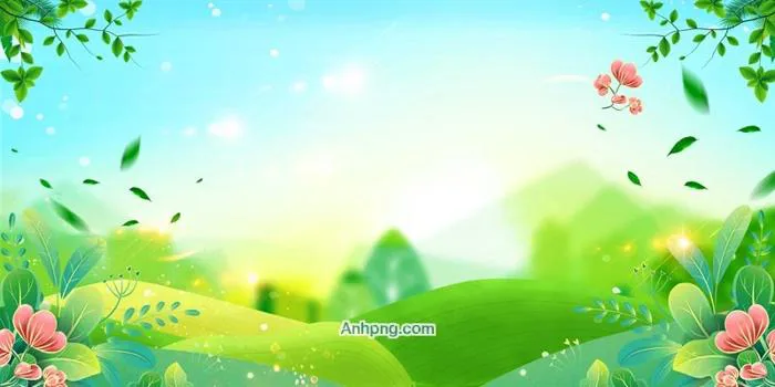 Hình nền xanh thiên nhiên với cây cỏ và hoa tươi - Anhpng.com - Kho Tài  Nguyên Thiết Kế: Ảnh Png, Vector, Corel, Ai, Psd