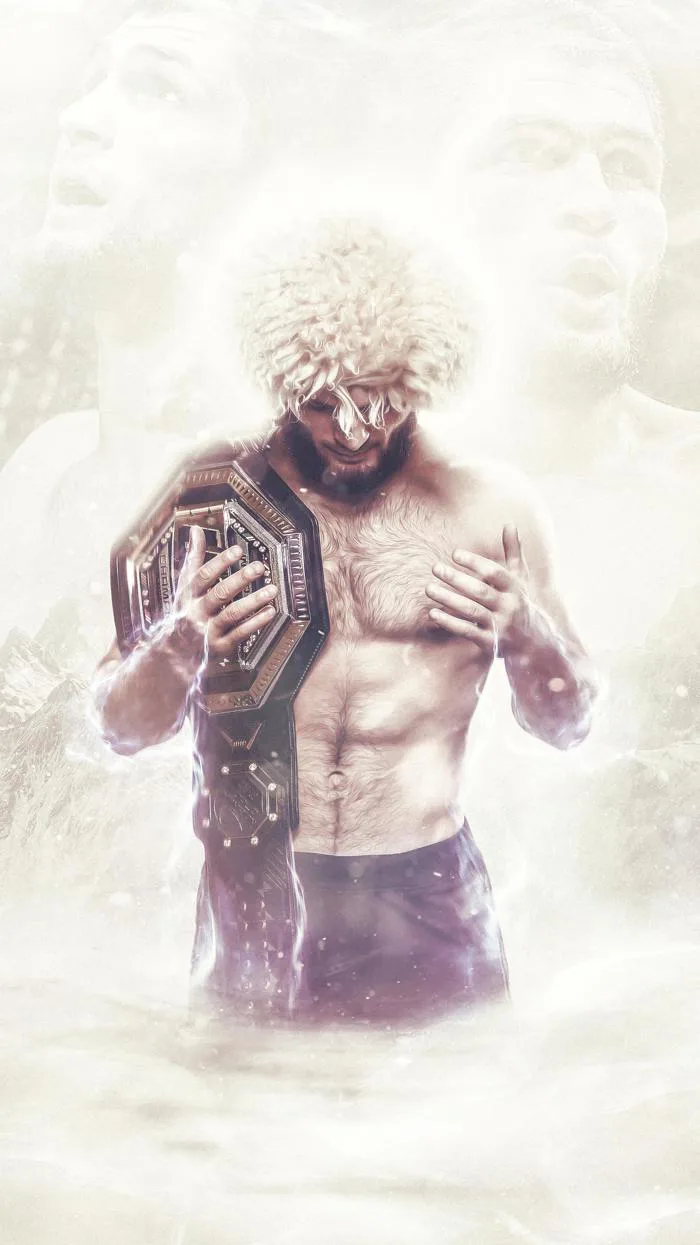 Mình làm cái hình nền điện thoại Khabib, muốn chia sẻ với mọi người nè. : r/ ufc