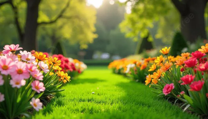 Hình nền Vườn Hoa đầy Màu Sắc Nền Mùa Xuân, Vườn Hoa đẹp, Hình ảnh Nền Vườn  Phản Chiếu, Con đường Tự Nhiên Trong Vườn Hoa Thiên Nhiên Background Vector  để tải