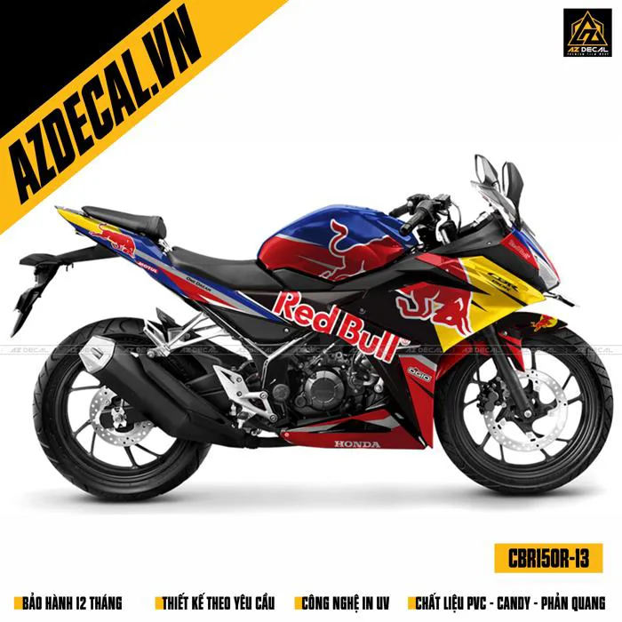 Tem Xe Honda CBR150R Mẫu CBR150R-13 - Thiết Kế Theo Yêu Cầu – Azdecal.vn