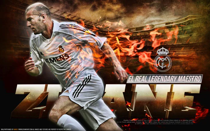 Wallpaper french, football, soccer, Real Madrid, Zinedine, Zizou, Zinedine Zidane, Zidane for mobile and desktop, section спорт, resolution 3840x2400 - download